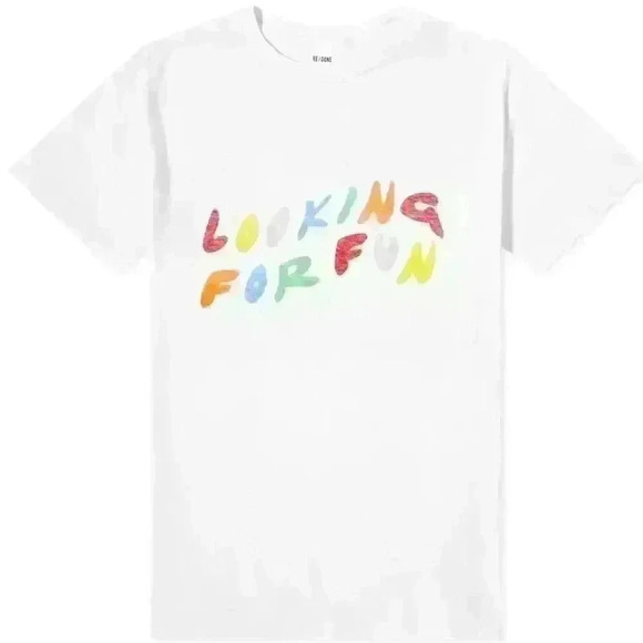 RE/DONE Looking for Fun Print Baby Tee - Picture 10 of 16